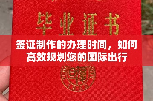 易门签证制作的办理时间，如何高效规划您的国际出行